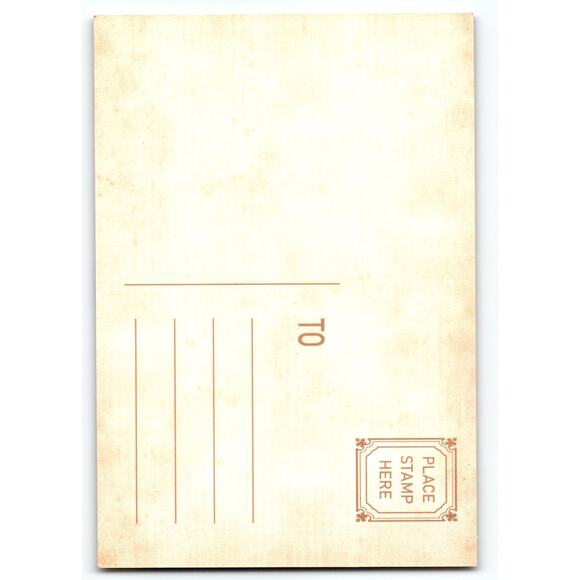 Vintage Halloween Photochrome Postcard Floral Cross & Butterflies - Picture 2 of 2